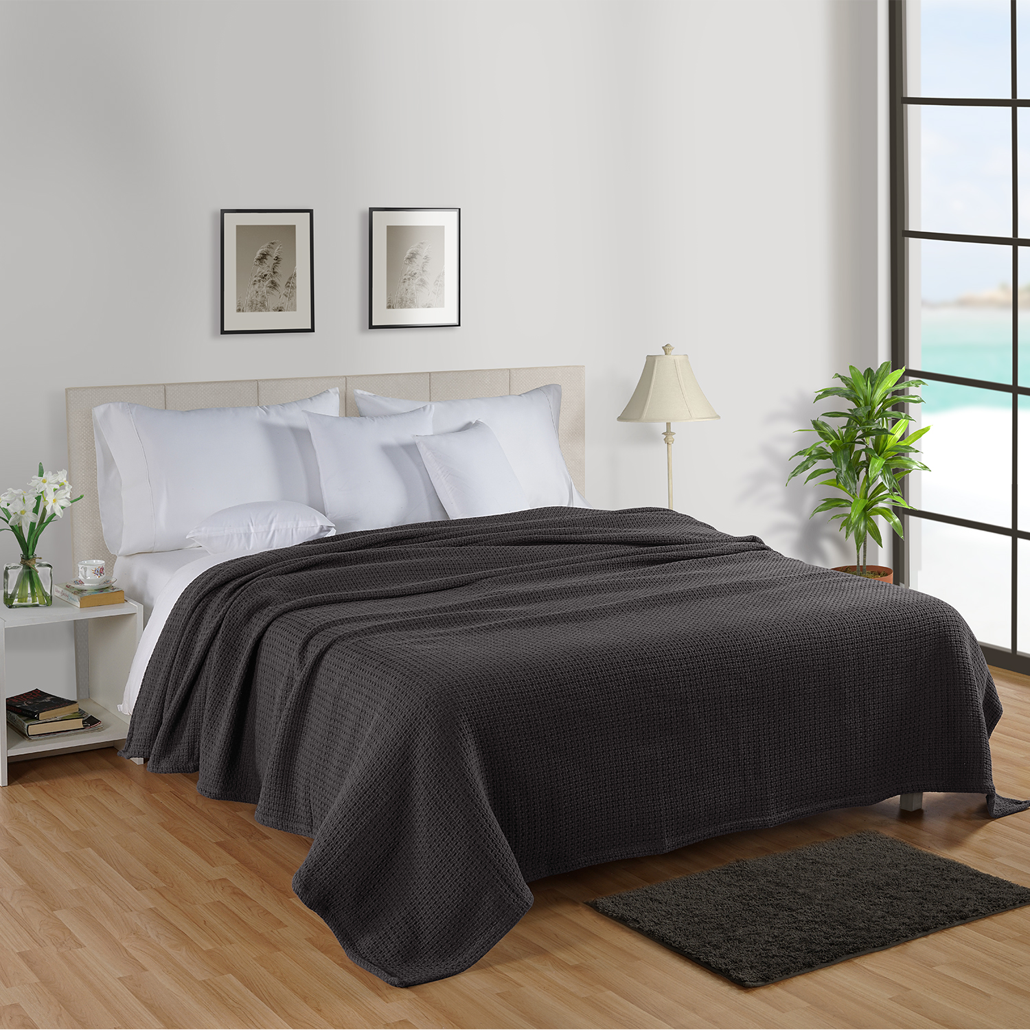 A stack of nude-colored luxury bedding.